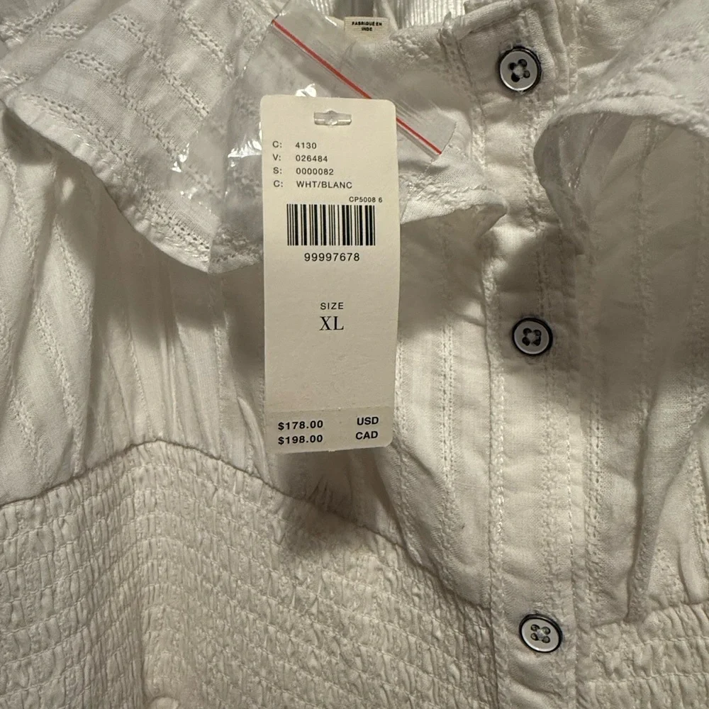 Anthropologie Pilcro Ruffled Smock Waist Dress - Picture 3 of 4